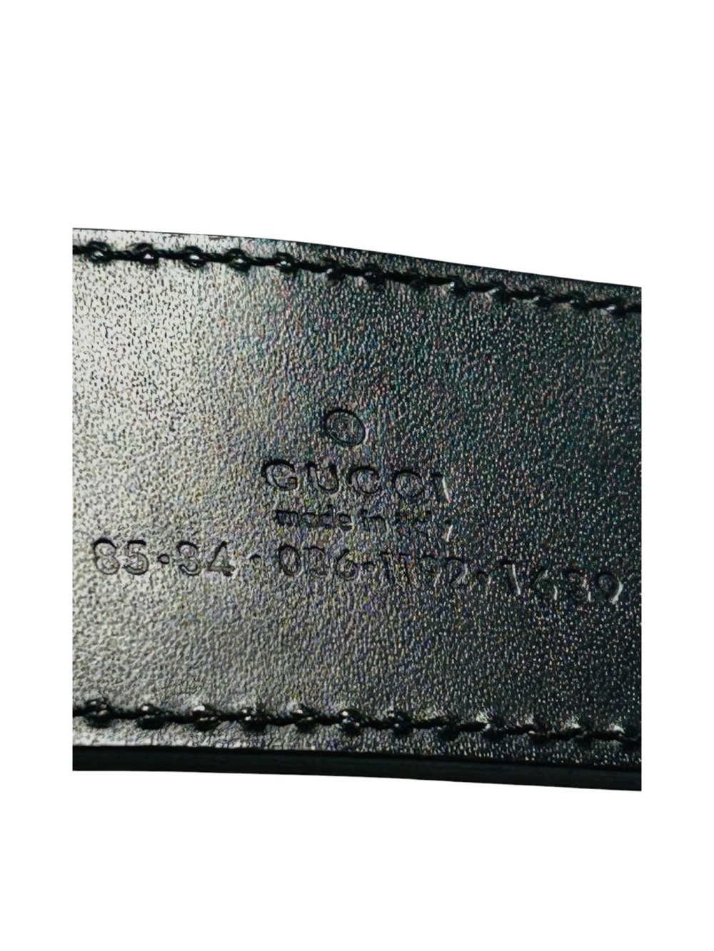 Gucci Tom Ford Square G Buckle Belt Black Leather Vintage 90s Size 85 - 34 - Picture 9 of 9